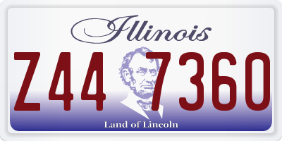 IL license plate Z447360