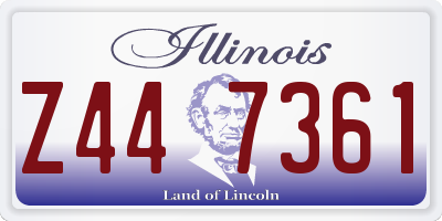 IL license plate Z447361