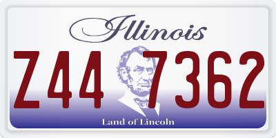IL license plate Z447362