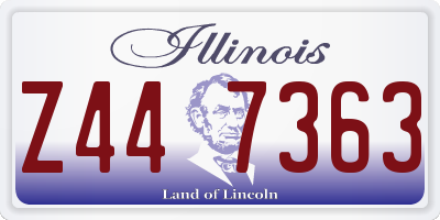 IL license plate Z447363