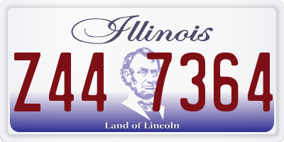 IL license plate Z447364