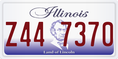 IL license plate Z447370