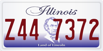 IL license plate Z447372