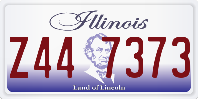 IL license plate Z447373