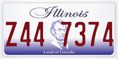 IL license plate Z447374