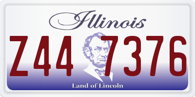 IL license plate Z447376