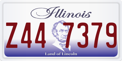 IL license plate Z447379