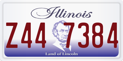 IL license plate Z447384
