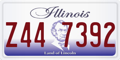 IL license plate Z447392