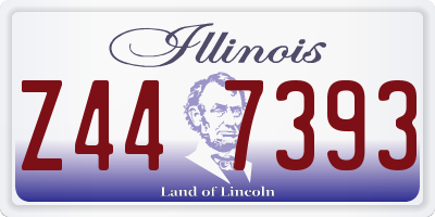 IL license plate Z447393