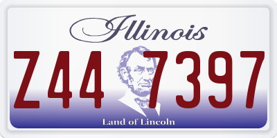 IL license plate Z447397