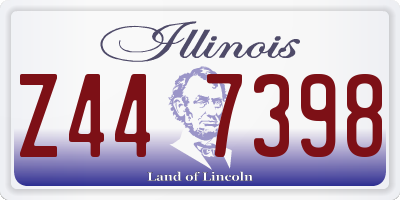 IL license plate Z447398