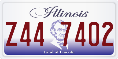 IL license plate Z447402