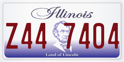 IL license plate Z447404