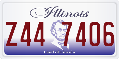 IL license plate Z447406