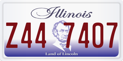 IL license plate Z447407