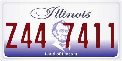 IL license plate Z447411