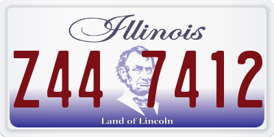 IL license plate Z447412