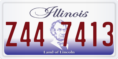 IL license plate Z447413