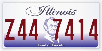 IL license plate Z447414