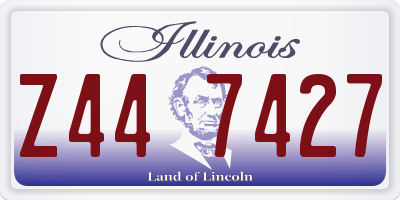 IL license plate Z447427