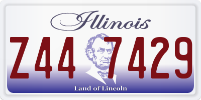 IL license plate Z447429