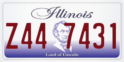 IL license plate Z447431