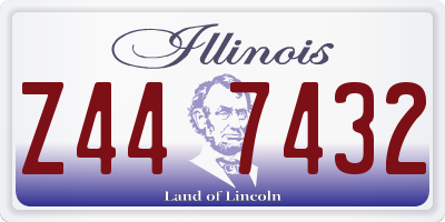 IL license plate Z447432