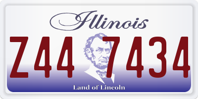 IL license plate Z447434