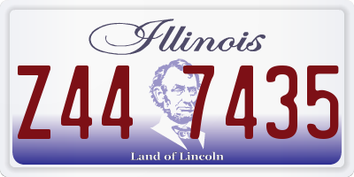 IL license plate Z447435