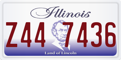 IL license plate Z447436