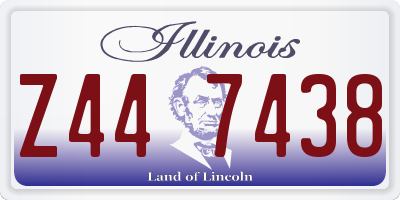 IL license plate Z447438