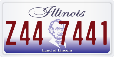 IL license plate Z447441