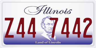 IL license plate Z447442