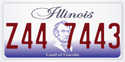 IL license plate Z447443