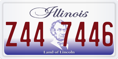 IL license plate Z447446