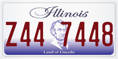 IL license plate Z447448