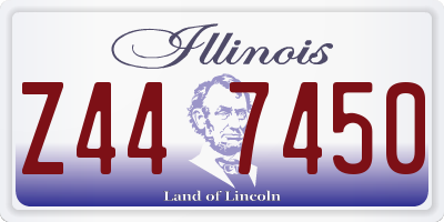 IL license plate Z447450
