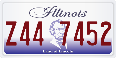 IL license plate Z447452