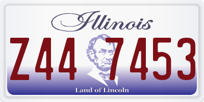 IL license plate Z447453