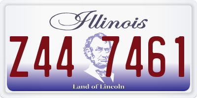 IL license plate Z447461