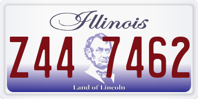 IL license plate Z447462
