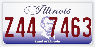 IL license plate Z447463