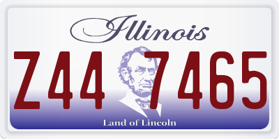 IL license plate Z447465