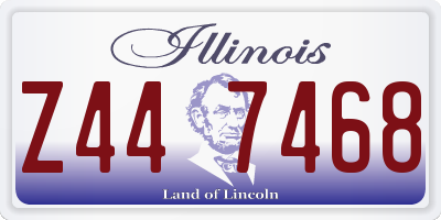 IL license plate Z447468