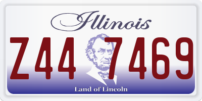 IL license plate Z447469