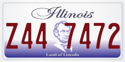 IL license plate Z447472