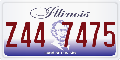 IL license plate Z447475