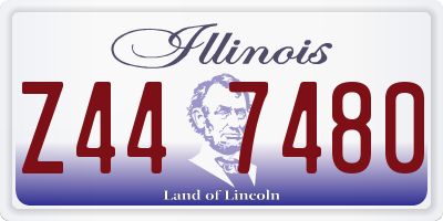 IL license plate Z447480