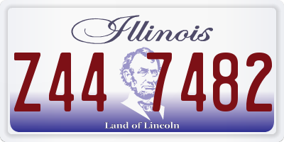 IL license plate Z447482